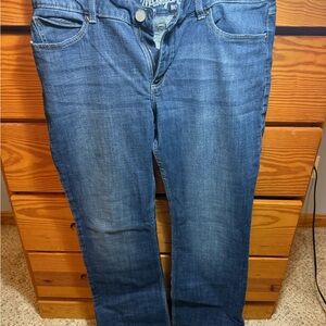 Wrangler Women's Dark Blue Bootcut Mid Rise Jeans